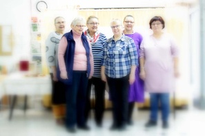 Upeat pirtsakat talkooemäntämme! Kuva. Tuija Lehtonen